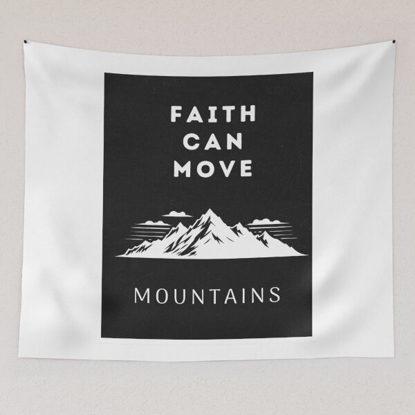Item preview, Faith can move mountains  designed and sold by PureHopeStudio.