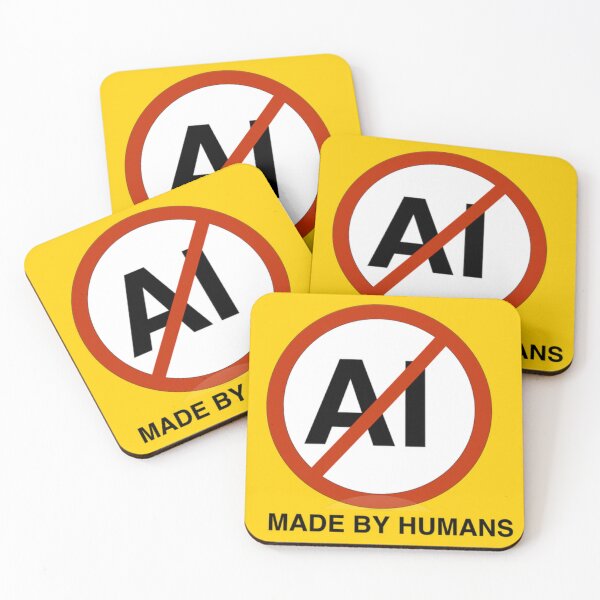 Item preview, No AI Made By Humans Graphic designed and sold by Donnahuntriss.