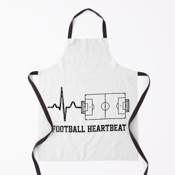 Item preview, Football Heartbeat ECG Soccer Field — Minimalist Fan Design designed and sold by David Mateo ArtWorks.