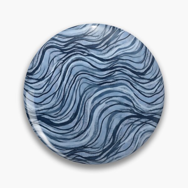 Item preview, Blue Wavy Line Seamless Texture Pattern designed and sold by SplashTastic.