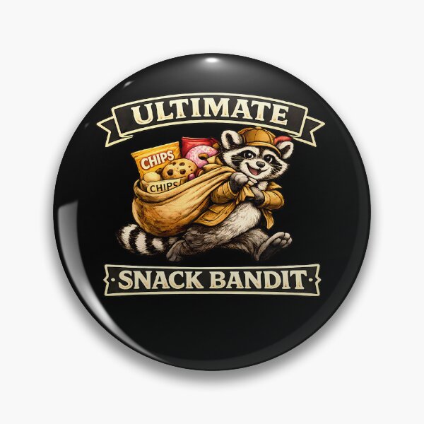 Item preview, Ultimate Snack Bandit Funny Raccoon Snack Lover Vintage Graphic T-Shirt designed and sold by clockedoutwearshop.