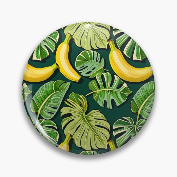 Item preview, Lush Tropical Banana & Leaf Seamless Pattern designed and sold by krazzyremo.