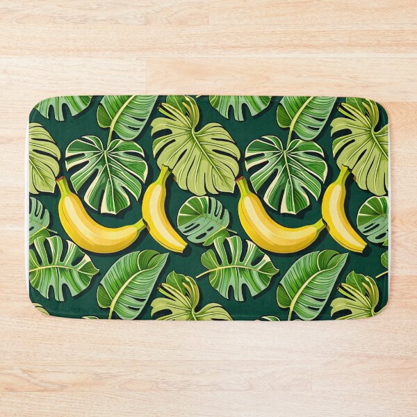 Item preview, Lush Tropical Banana & Leaf Seamless Pattern designed and sold by krazzyremo.