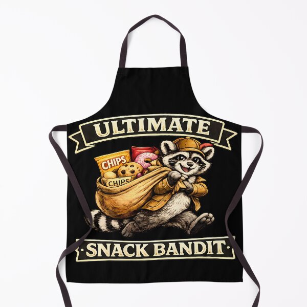 Item preview, Ultimate Snack Bandit Funny Raccoon Snack Lover Vintage Graphic T-Shirt designed and sold by clockedoutwearshop.