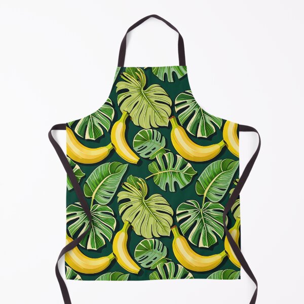 Item preview, Lush Tropical Banana & Leaf Seamless Pattern designed and sold by krazzyremo.