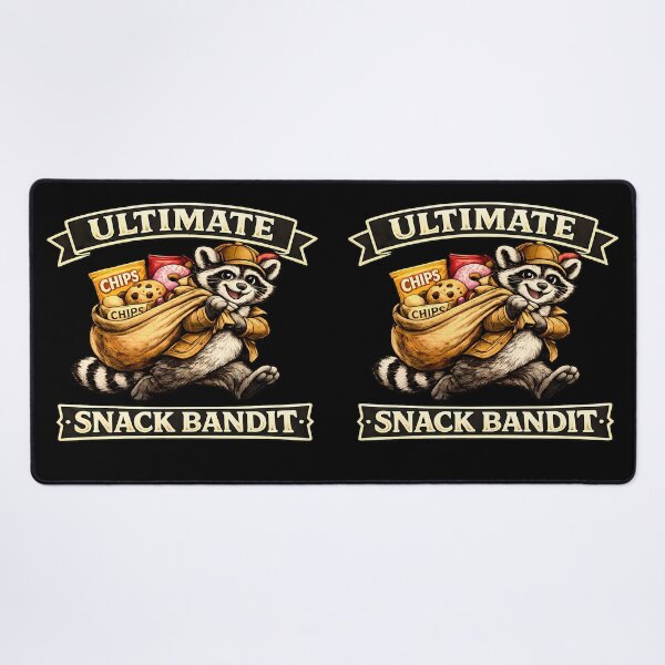 Item preview, Ultimate Snack Bandit Funny Raccoon Snack Lover Vintage Graphic T-Shirt designed and sold by clockedoutwearshop.