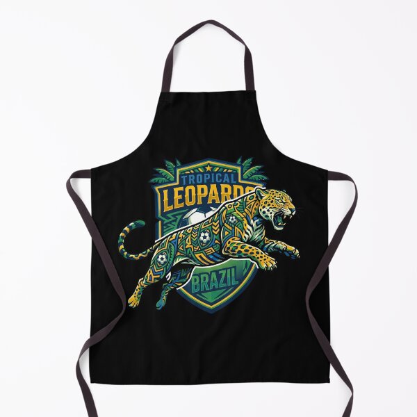 Item preview, Tropical Leopards Brazil Jaguar Soccer — Tropical Club Mascot designed and sold by David Mateo ArtWorks.