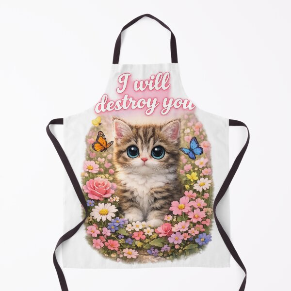 Item preview, Cute Kitten I Will Destroy You Cat T-Shirt | Funny Cat Lover Gift designed and sold by ToastDesign.