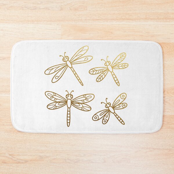 Item preview, 4 Dragonflies Decal - Doodle, Gold designed and sold by 21 Tulips.