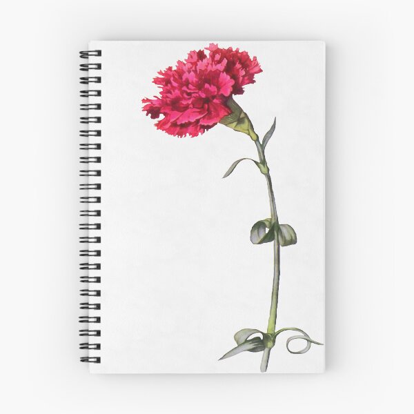 Item preview, Artistic Red Carnation Flower Botanical Art  designed and sold by taiche.