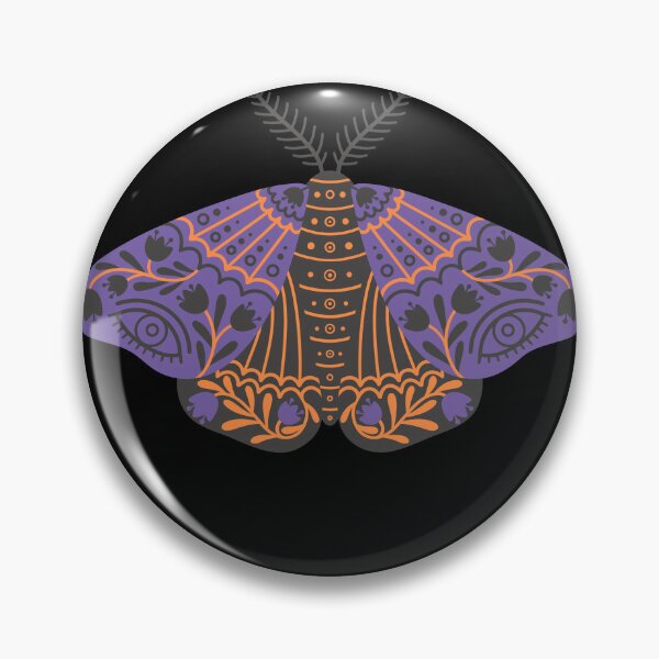 Item preview, Mystic purple folk moth designed and sold by FloreizaArt.