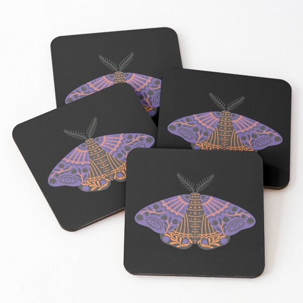 Item preview, Mystic purple folk moth designed and sold by FloreizaArt.