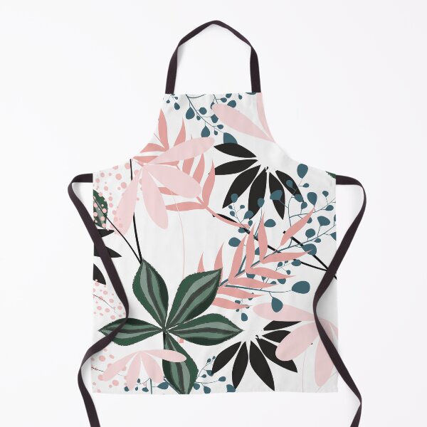 Item preview, Botanical Leaves Pattern – Blush Pink Forest Green | Floral Seamless Surface Design designed and sold by 555Design.