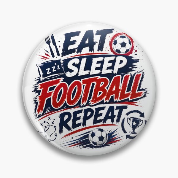 Item preview, Eat Sleep Football Repeat Shirt | Soccer Lover Gift | Football Fan Tee | FIFA 2026 Inspired Design designed and sold by TrueArtVibes.