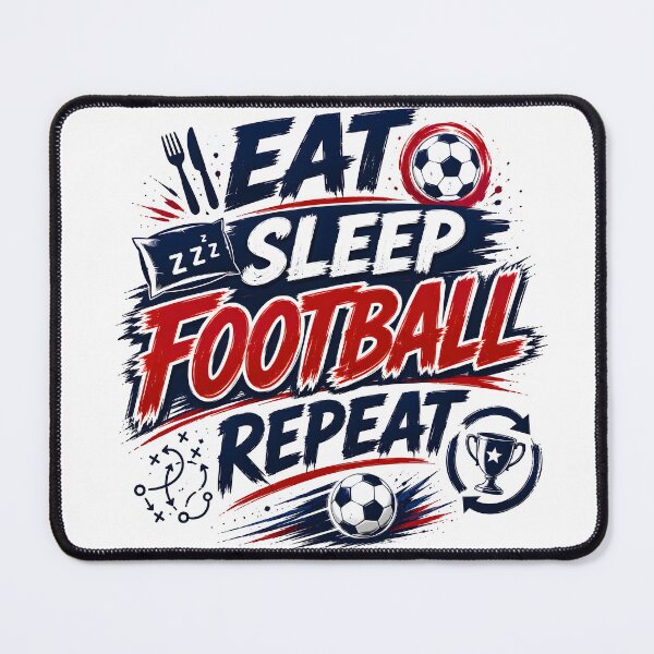Item preview, Eat Sleep Football Repeat Shirt | Soccer Lover Gift | Football Fan Tee | FIFA 2026 Inspired Design designed and sold by TrueArtVibes.