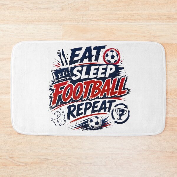 Item preview, Eat Sleep Football Repeat Shirt | Soccer Lover Gift | Football Fan Tee | FIFA 2026 Inspired Design designed and sold by TrueArtVibes.