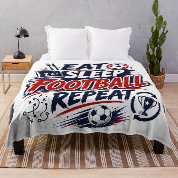 Item preview, Eat Sleep Football Repeat Shirt | Soccer Lover Gift | Football Fan Tee | FIFA 2026 Inspired Design designed and sold by TrueArtVibes.