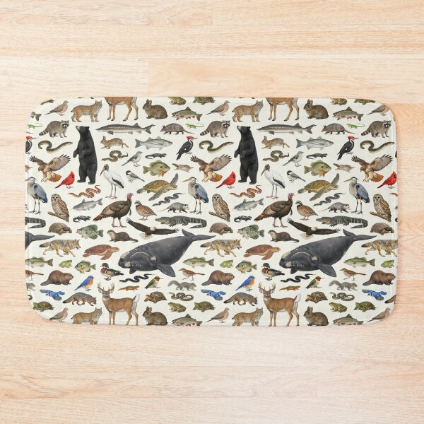 Item preview, Animals of Georgia State Retro Style Identification Chart designed and sold by kakarikihill.