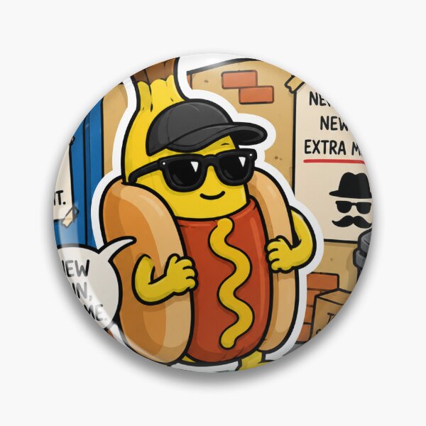 Item preview, Witness Protection Program Funny Banana Hot Dog Design designed and sold by MonkiFlipp.