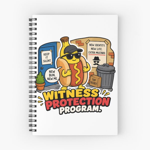 Item preview, Witness Protection Program Funny Banana Hot Dog Design designed and sold by MonkiFlipp.