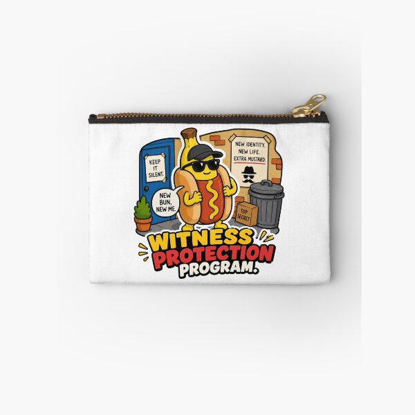 Item preview, Witness Protection Program Funny Banana Hot Dog Design designed and sold by MonkiFlipp.