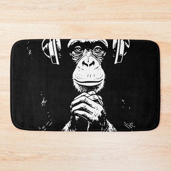 Item preview, Music Loving Chimpanzee With Headphones designed and sold by AwesomeBeyondLimits.