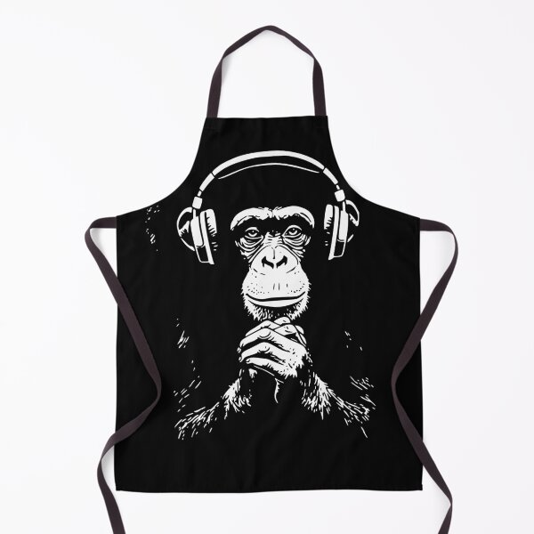 Item preview, Music Loving Chimpanzee With Headphones designed and sold by AwesomeBeyondLimits.