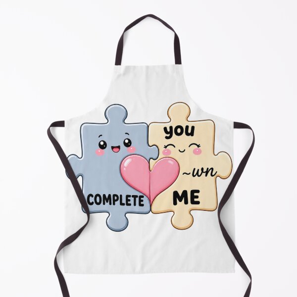 Item preview, You Complete Me | Kawaii Couple Puzzle Piece Love Art designed and sold by Dulxoz.