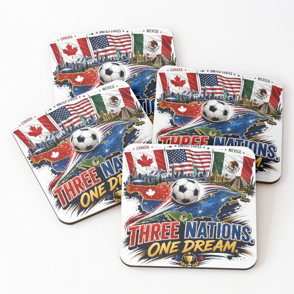 Item preview, USA Canada Mexico Football Tournament 2026 designed and sold by TrueArtVibes.