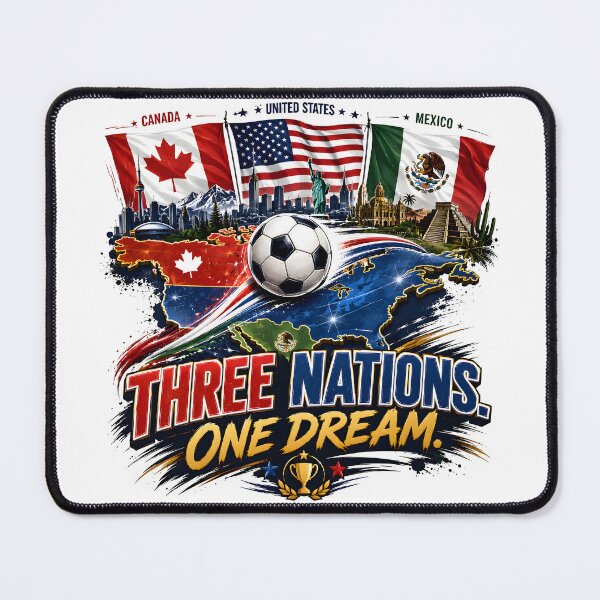 Item preview, USA Canada Mexico Football Tournament 2026 designed and sold by TrueArtVibes.