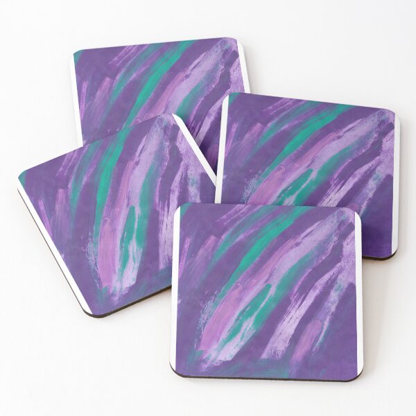 Item preview, Wild Violet: Purple & Teal Abstract Painting designed and sold by c4dance.