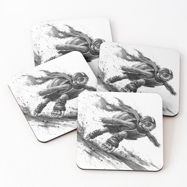 Item preview, Armored Turtle Racing Through Ink designed and sold by Sci-fi-2901.