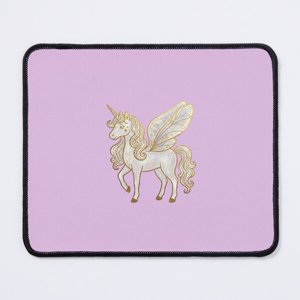 Item preview, Unicorn Art, Golden, Magical Illustration Decal - Girls, Iridescent Fairy, Golden Celestial Unicorn Pegasus Magic Graphic designed and sold by 21 Tulips.