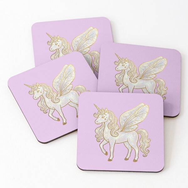 Item preview, Unicorn Art, Golden, Magical Illustration Decal - Girls, Iridescent Fairy, Golden Celestial Unicorn Pegasus Magic Graphic designed and sold by 21 Dragonflies.