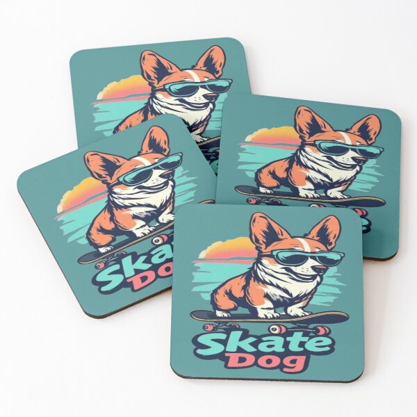 Item preview,  A Cool Corgi Skate Dog designed and sold by BlackSheeper.