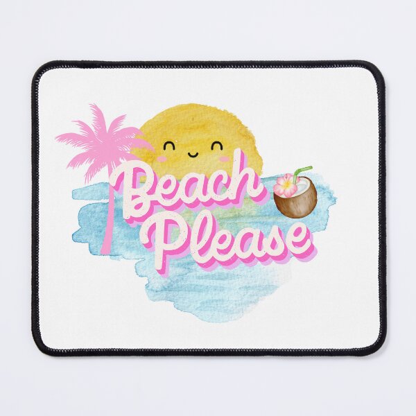 Item preview, beach please cutie beach pink girly kawaii graphic designed and sold by pasteldreams26.