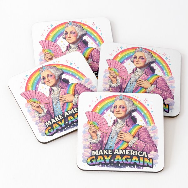 Item preview, Make America Gay Again, Funny Pride T Shirt, Rainbow Washington, LGBTQ Retro Graphic Tee designed and sold by ToastDesign.