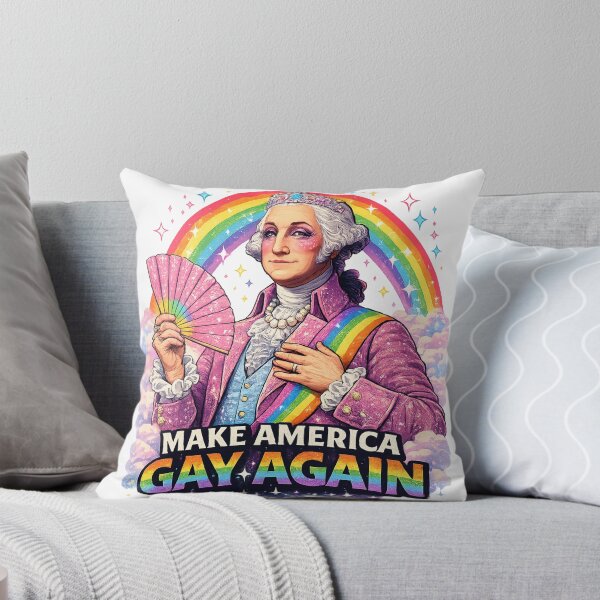 Item preview, Make America Gay Again, Funny Pride T Shirt, Rainbow Washington, LGBTQ Retro Graphic Tee designed and sold by ToastDesign.