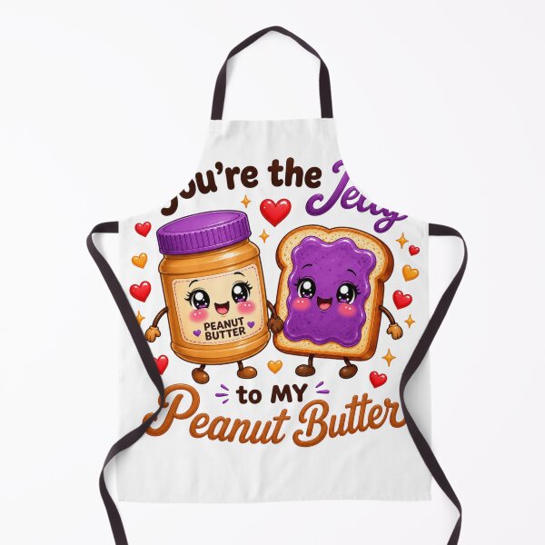 Item preview, You're The Jelly To My Peanut Butter | Kawaii Couple Love Art designed and sold by Dulxoz.