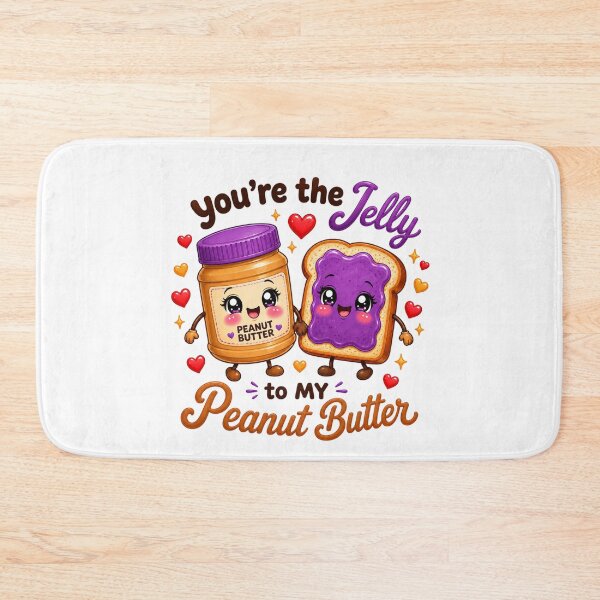 Item preview, You're The Jelly To My Peanut Butter | Kawaii Couple Love Art designed and sold by Dulxoz.