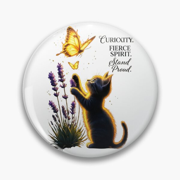 Item preview, Curiosity Kitten Fierce Spirit designed and sold by Sovereign Supply Co..
