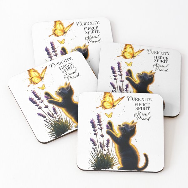 Item preview, Curiosity Kitten Fierce Spirit designed and sold by Sovereign Supply Co..