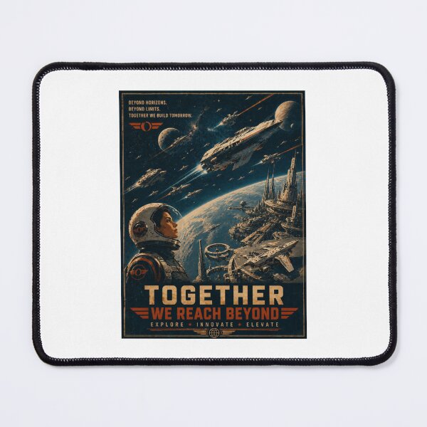 Item preview, Together We Reach Beyond – Vintage Sci-Fi Fleet designed and sold by Fleetwood1994.