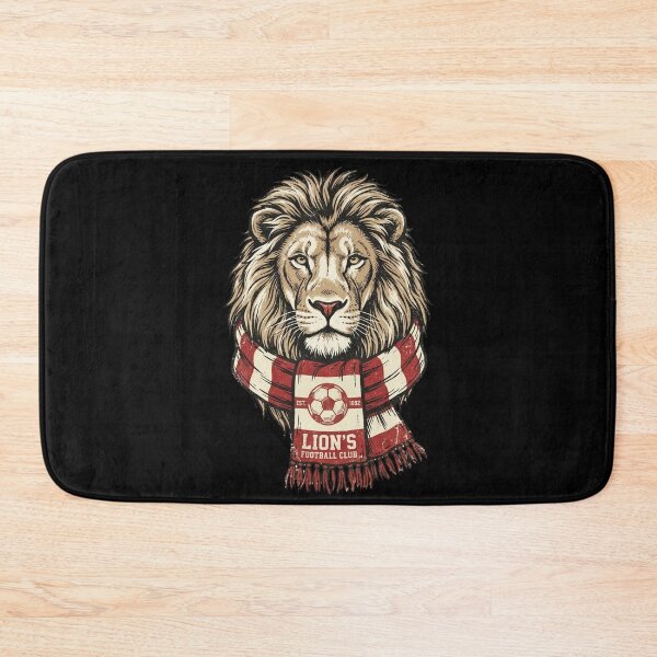 Item preview, Lion's Football Club Lion Scarf Fan — Retro Illustration Football designed and sold by David Mateo ArtWorks.
