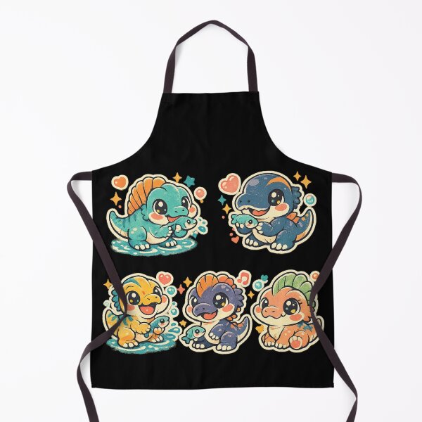 Item preview, Cute kawaii Spinosaurs and other dinosaurs - palaeontology lover designed and sold by DamioPolArt.