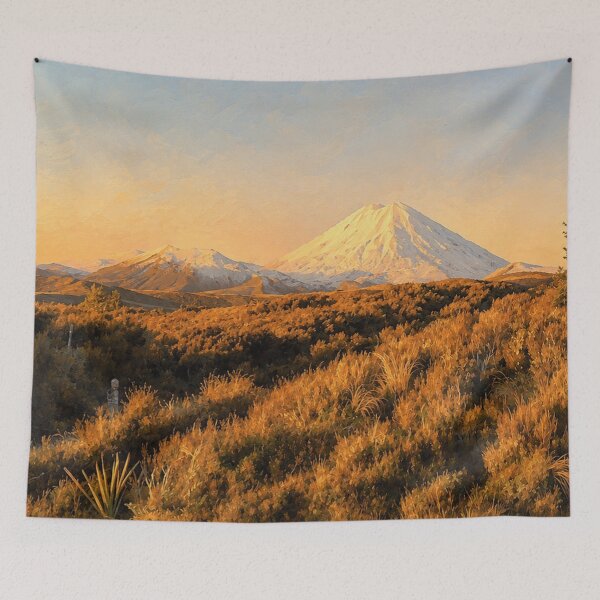 Item preview, Golden Ruapehu Glow | New Zealand Mountain  designed and sold by rigelcreation.