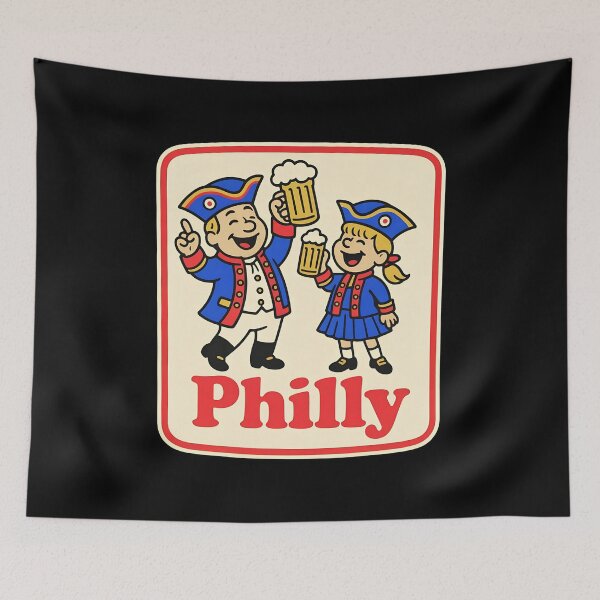 Item preview, Philly Town Pride Retro Beverage Graphic designed and sold by Noheqa.
