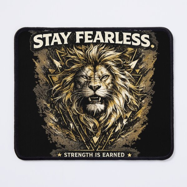 Item preview, Stay Hungry Stay Fearless Lion Motivational Design designed and sold by Arbazdeals.