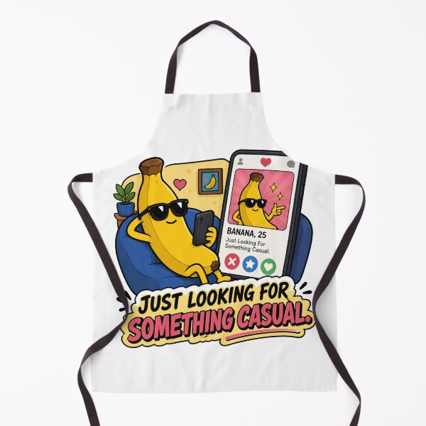 Item preview, Just Looking For Something Casual Funny Banana Dating Design designed and sold by MonkiFlipp.
