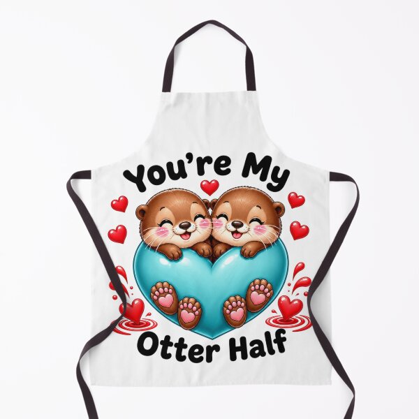 Item preview, You're My Otter Half | Cute Otter Couple Valentine Pun Art designed and sold by Dulxoz.